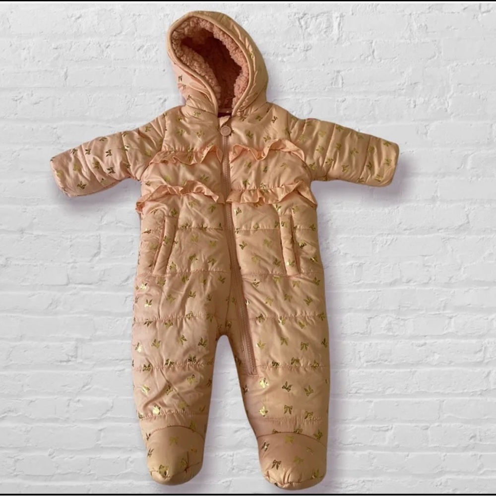 Baby Winter/Snow Bodysuit with bow designs